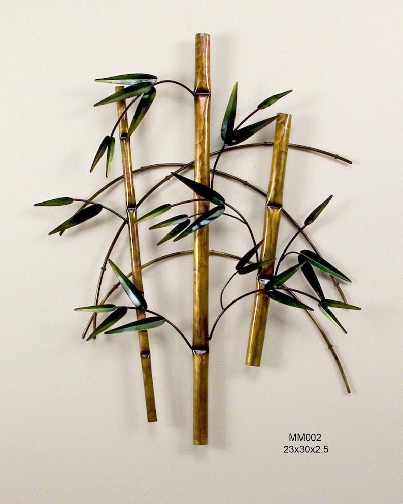 Bamboo Jungle Metal Wall Art MM002C Etsy