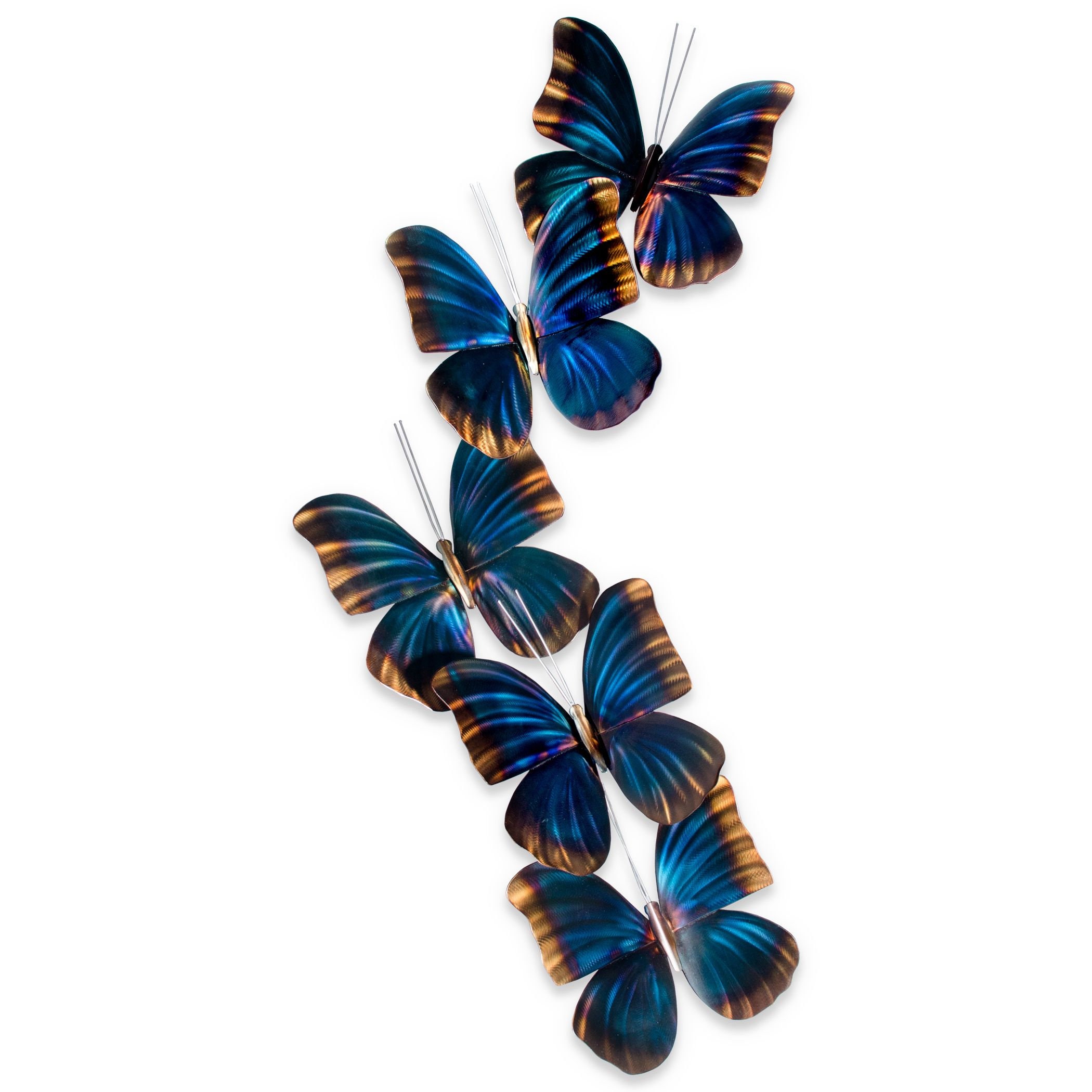 Frozen Blue Butterflies 3D Blue Transparent Butterfly Purple Blue Butterfly  Blue Wall Art Butterfly 3D Frozen Butterfly Wall Decor 