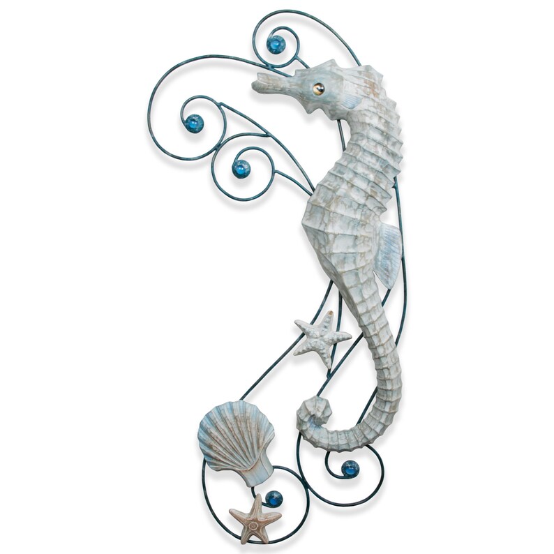 Seahorse Metal Wall Hanging CW483 Etsy