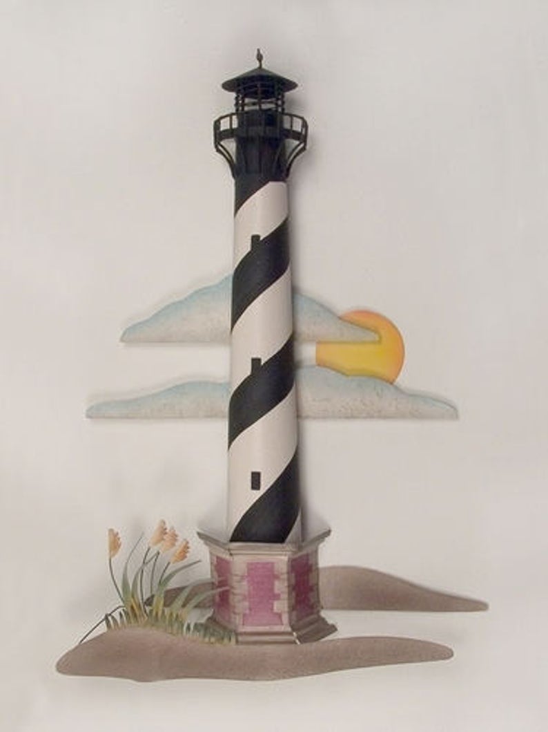 Hatteras Lighthouse Metal Wall Sculpture CA785 Etsy