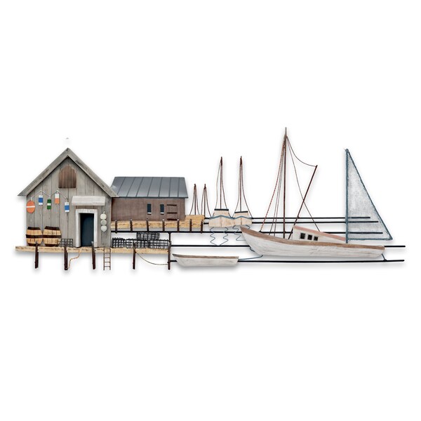 Sea Village Metal Wall Art - CW680