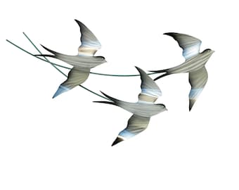 Swallows Metal Wall Art CO156