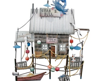 Crab E. Bills Metal Wall Shack - CA711