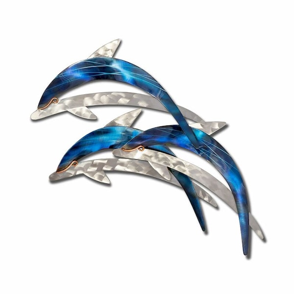Dolphin Metal Art Etsy