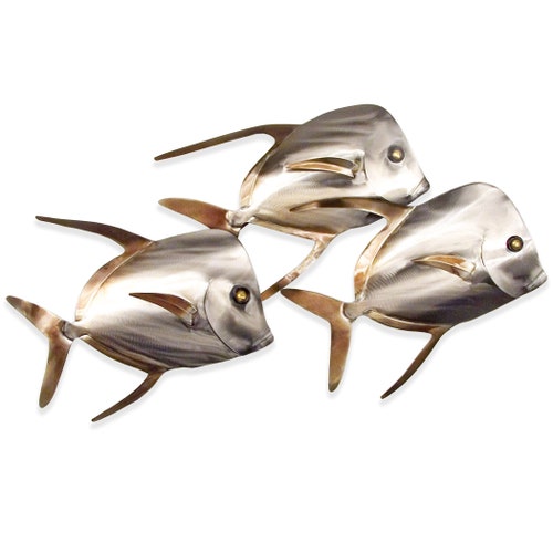Metal Fish Wall Art Etsy