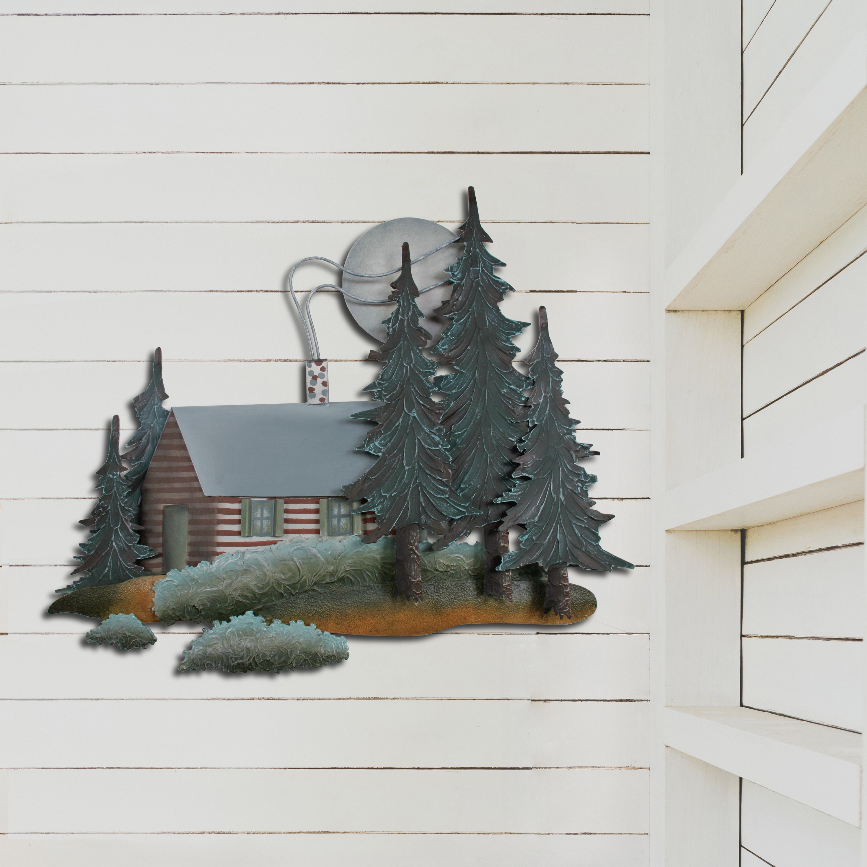 Cabin in the Woods Metal Wall Art CA606 Etsy