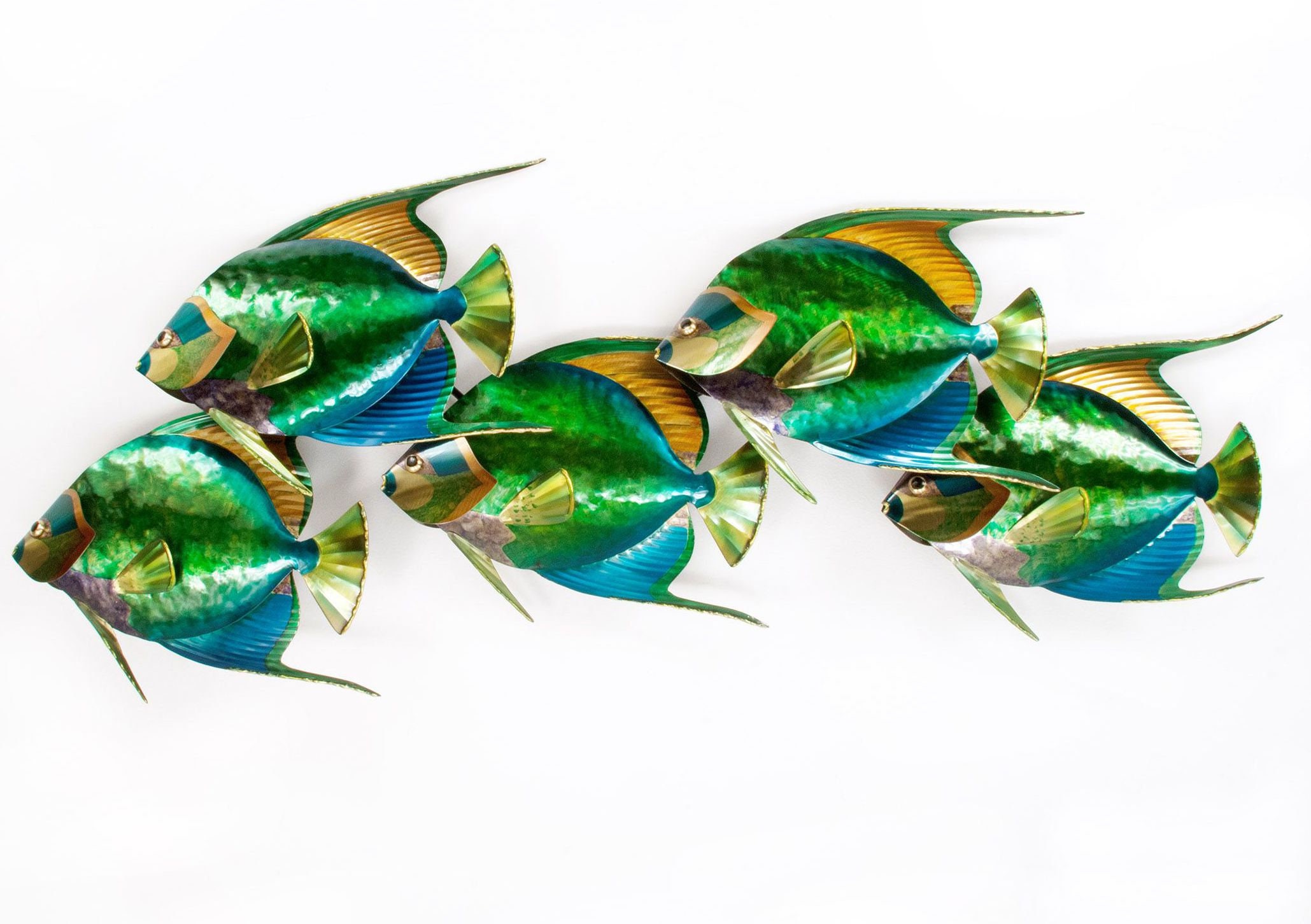 Queen Angelfish School of 5 Metal Wall Art CO140 Etsy