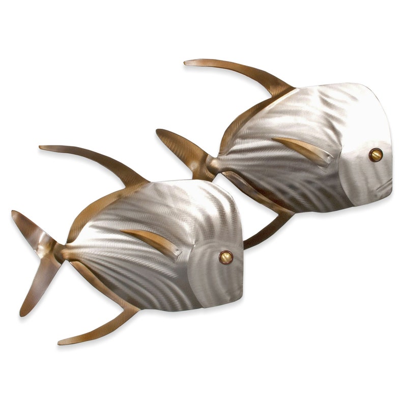 Lookdown Fish Pair Metal Wall Decor MM167 Etsy