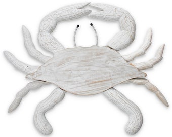 Hand Carved Crab Wall, X- Large C242