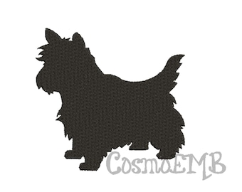 8 Größen West Highland Terrier Stickdatei Maschinenstickerei - SOFORT DOWNLOAD