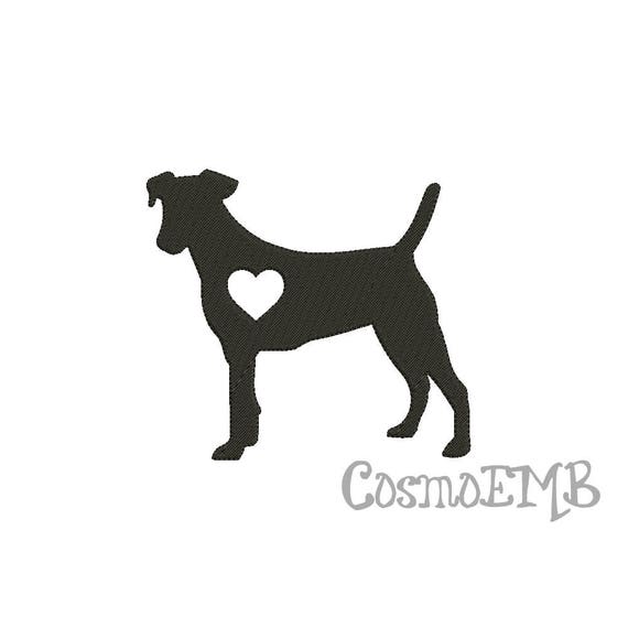 8 Size Jack Russell Embroidery Design Machine Embroidery Etsy