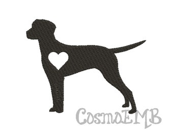 8 Size Vizsla silhouette Embroidery  design Machine Embroidery - Digital INSTANT DOWNLOAD