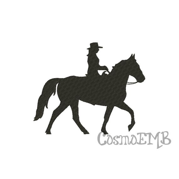 8 Size Cowgirl Silhouette Embroidery design Machine Embroidery - Digital INSTANT DOWNLOAD