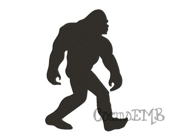 8 Size Bigfoot  Silhouette Embroidery design  Machine Embroidery File - Digital INSTANT DOWNLOAD
