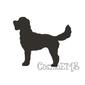 8 Taille Labradoodle Silhouette Embroidery design Machine Embroidery - Digital INSTANT DOWNLOAD
