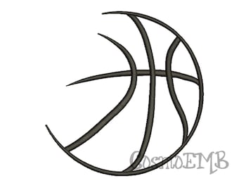 9 Size Basketball Embroidery design  Machine Embroidery - Digital INSTANT DOWNLOAD