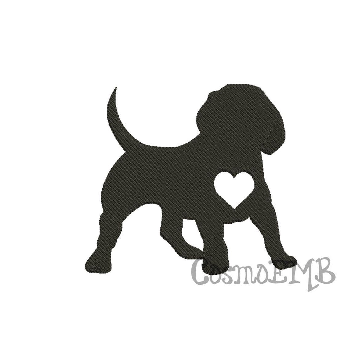 8 size beagle silhouette embroidery design machine embroidery  etsy