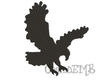 8 Size Eagle Silhouette Embroidery  design Machine Embroidery - Digital INSTANT DOWNLOAD