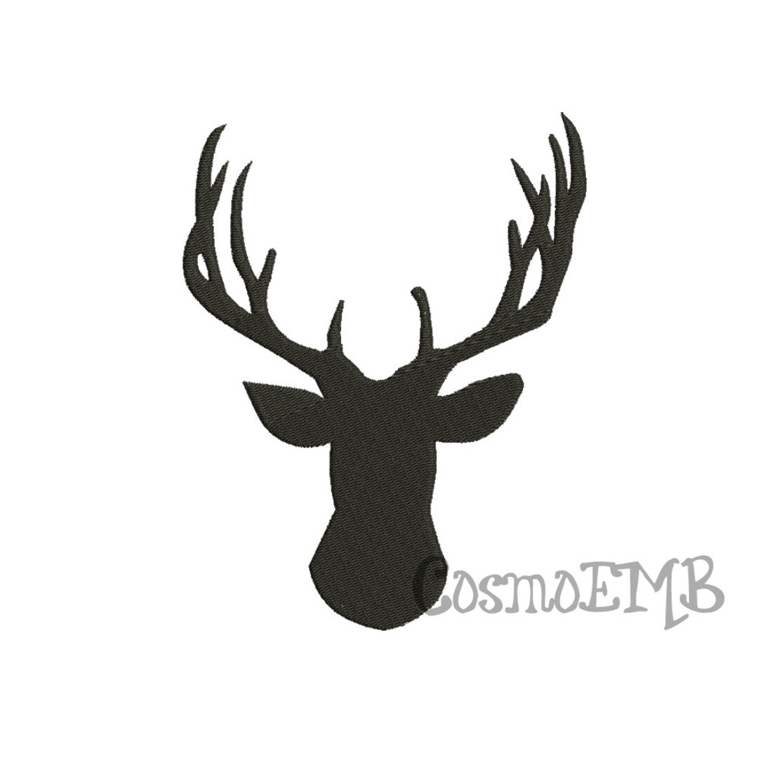 9 Size Buck Deer Silhouette Embroidery Design Machine Embroidery ...