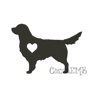 8 Dimensioni Golden Retriever Silhouette Ricamo Disegno Ricamo Macchina - Digitale DOWNLOAD IMMEDIATO