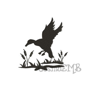 7 Size Cupped Duck Silhouette Embroidery design Machine Embroidery -DOWNLOAD  Digital INSTANT