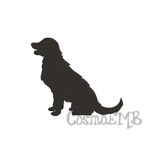 Máquina de bordado com silhueta Golden Retriever de 8 tamanhos - DOWNLOAD INSTANTÂNEO digital