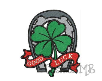 7 Size Lucky leaves Good Luck  Embroidery design Machine Embroidery - Digital INSTANT DOWNLOAD