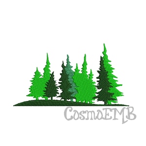 6 Size Tree Embroidery Design Machine Embroidery File - Digital INSTANT DOWNLOAD