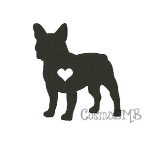 7 Size Bulldog Silhouette  Embroidery  design Machine Embroidery - Digital INSTANT DOWNLOAD