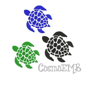 8 Size Turtle silhouette Embroidery  design Machine Embroidery - Digital INSTANT DOWNLOAD