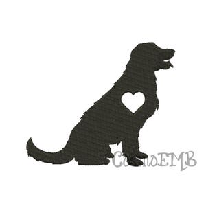 8 Größe Golden Retriever Silhouette Stickerei Design Maschine Stickerei - digitale INSTANT DOWNLOAD