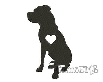 8 Size Great Dane silhouette Embroidery  design Machine Embroidery - Digital INSTANT DOWNLOAD