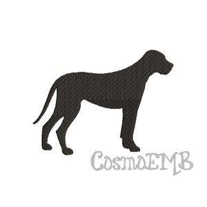 10 Size Great Dane Silhouet Borduurwerk Machine Borduurwerk - Digitale INSTANT DOWNLOAD