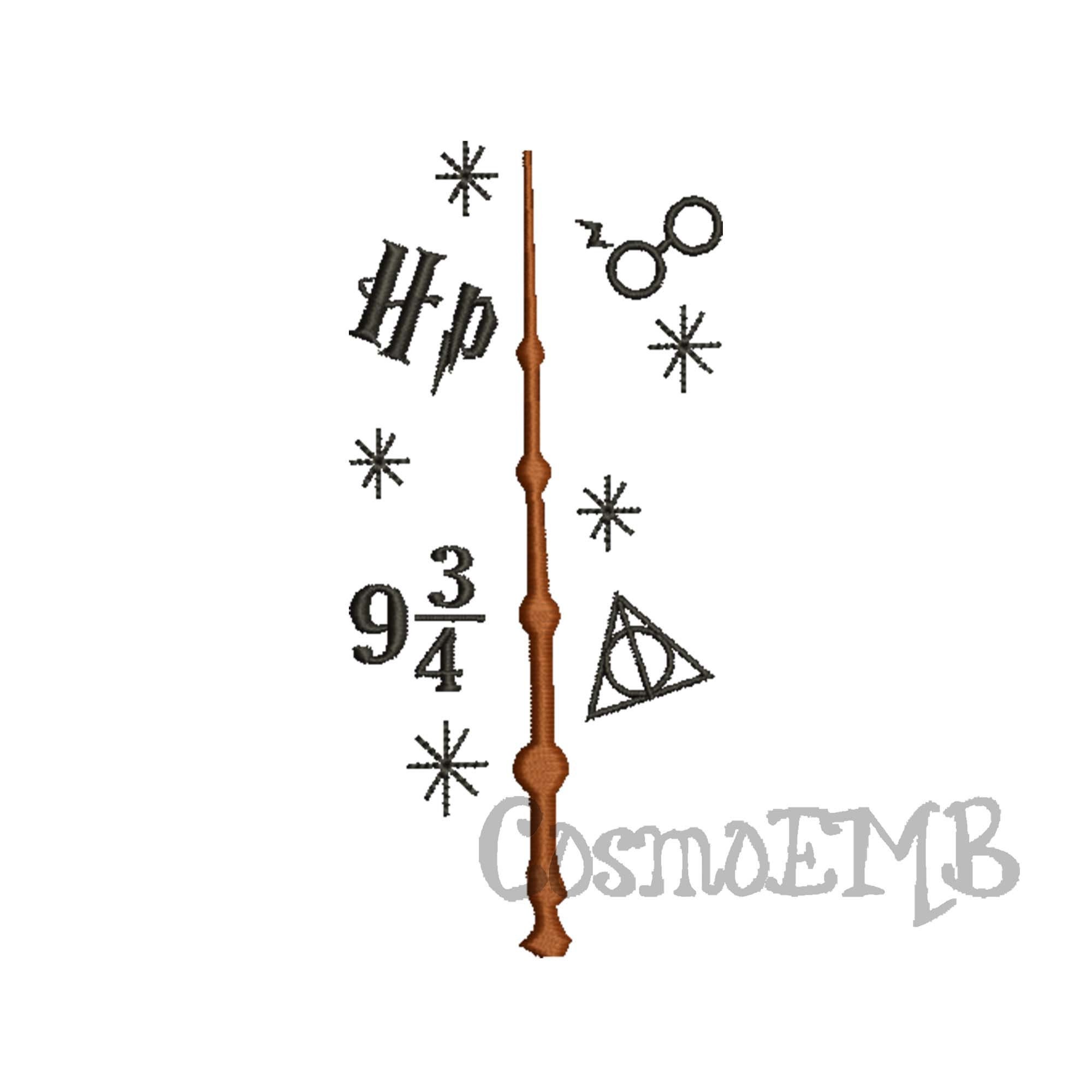 5 Size Harry Potter Embroidery design Machine Embroidery Etsy