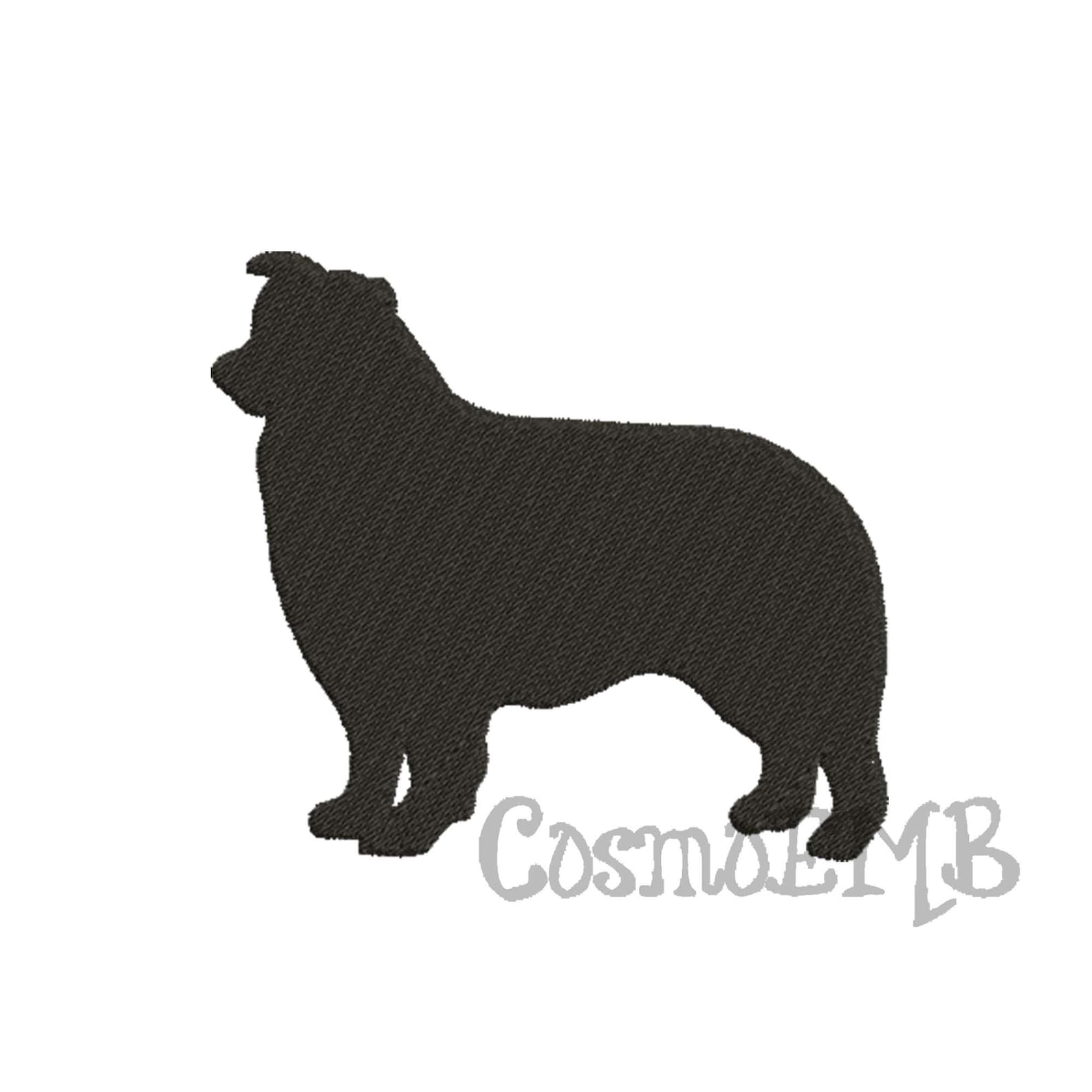 8 size australian shepherd embroidery design machine  etsy 8 size australian shepherd embroidery design machine  etsy