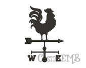 8 Size Weather Vane Silhouette Embroidery design Machine Embroidery - Digital INSTANT DOWNLOAD