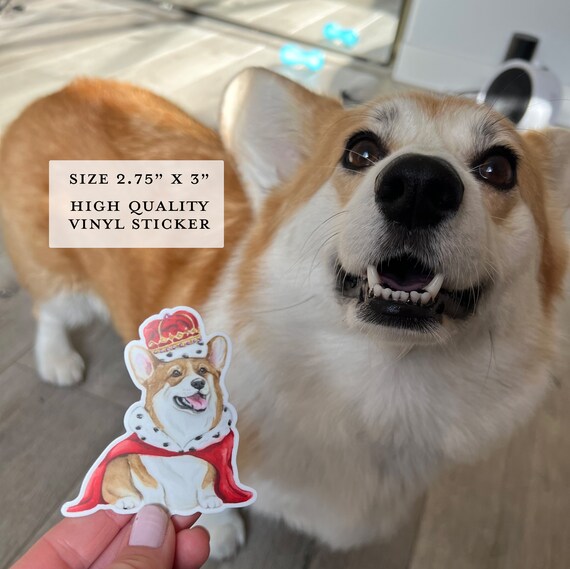 Royal Corgi Vinyl Sticker Royal Corgi Vinyl Sticker