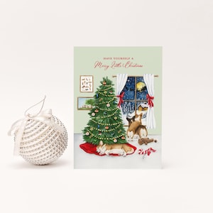 Corgi Christmas Cards | Cozy Corgi Christmas | Corgi Holiday Cards | Pembroke Welsh Corgi | Dog Card | Size A6 | 4.5x6.25