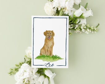 Custom MINI Pet Painting Watercolor,  Pet Memorial, Dog Portrait, Custom Pet Painting, Pet Owner Gift, Valentines Gift, Watercolor dog, 5x7
