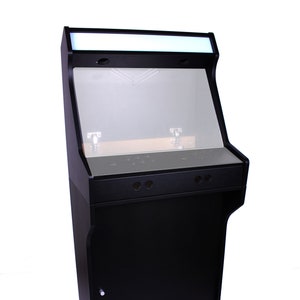 Talentec kit 24 &quot;in lacquered wood dm- 16mm and painted black + methacrylate for diy arcade machine. Buracos 30mm
