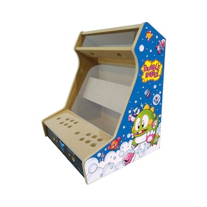 Kit bartop TALENTEC de 19" em MDF - 16mm para botões de 28 mm. Opções: Vidro acrílico e adesivos.