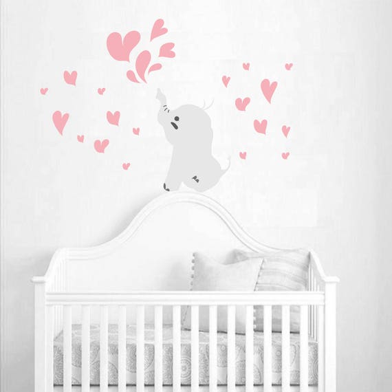 Elephant Wall Decal Baby Room Nursery Decor Wall Vinyl Decal Etsy