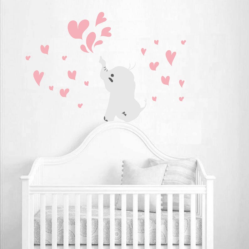Elephant Wall Decal Baby Room Nursery Decor Vinyl