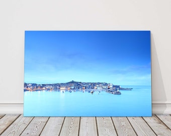 St Ives Harbour, Cornwall. Canvas picture print. Stunning image of a popular Cornish town.