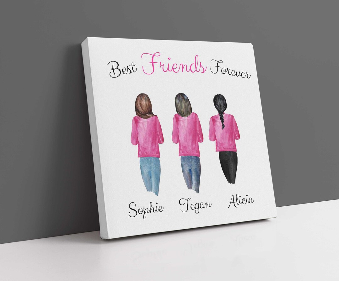 Design Your Own Best Friends Canvas. Using Online Software to Etsy