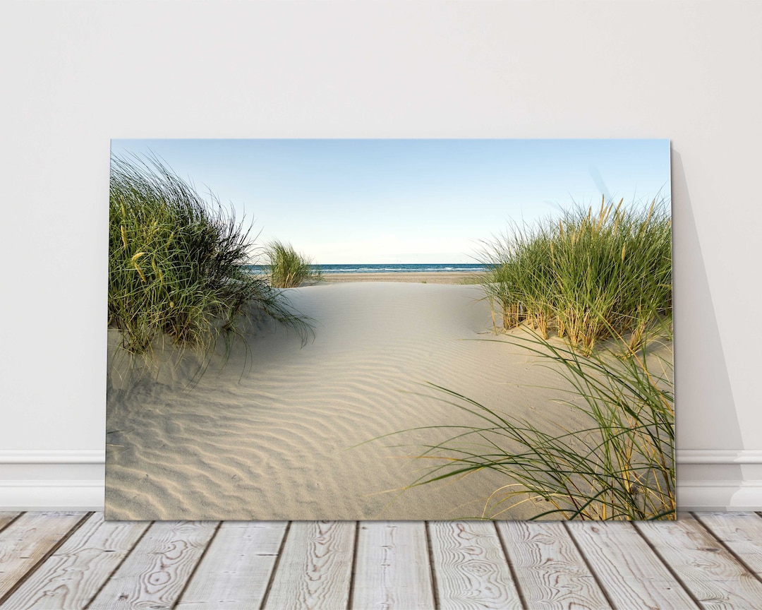 Beach View From the Sand Dunes. Canvas Print Wall Decor for Home or ...