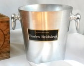 Vintage Ice Bucket - Charles Heidsieck Champagne Cooler - Wine Cooler