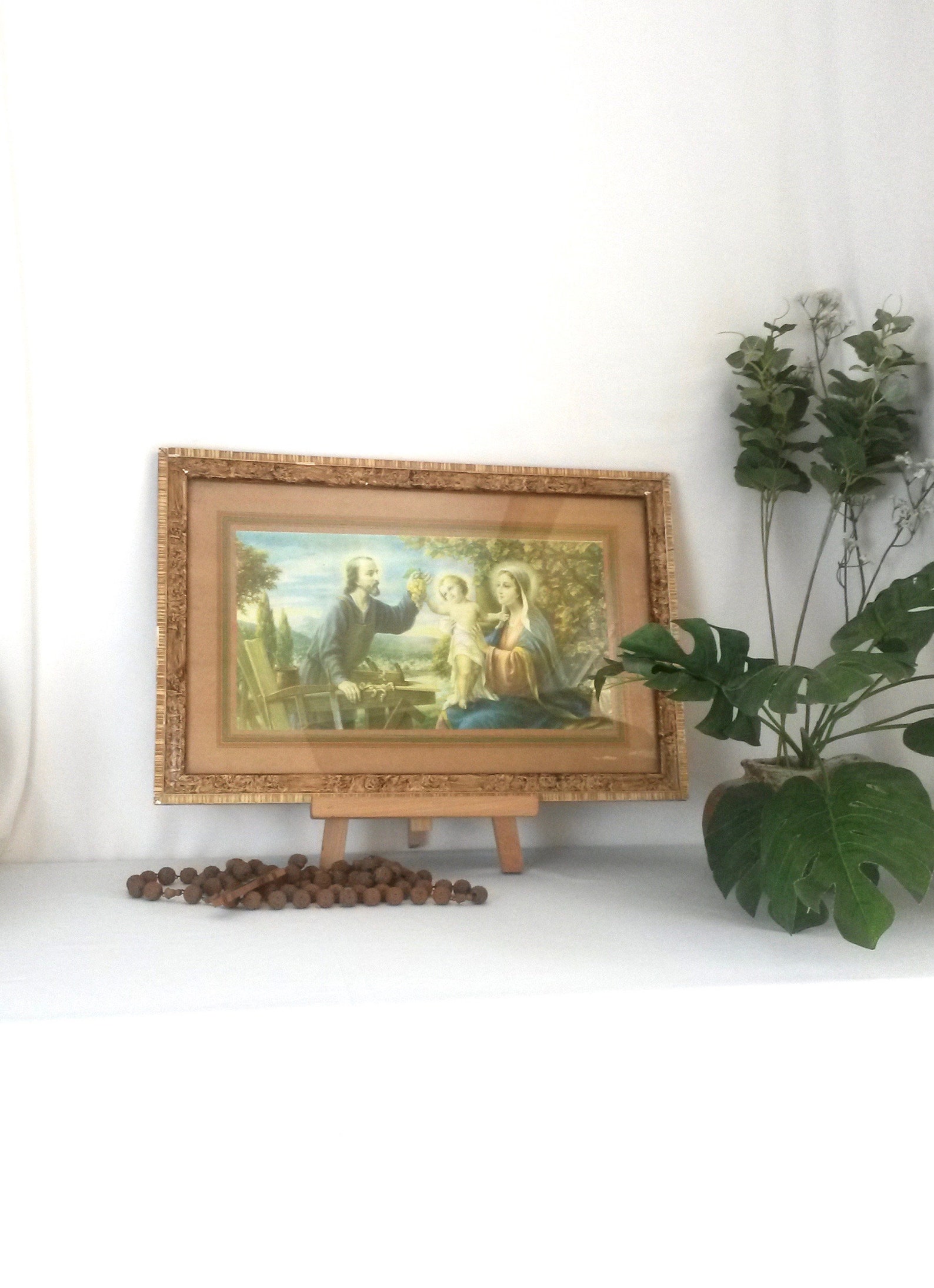Religious Print Framed Landscape Religious Wall Picture Etsy