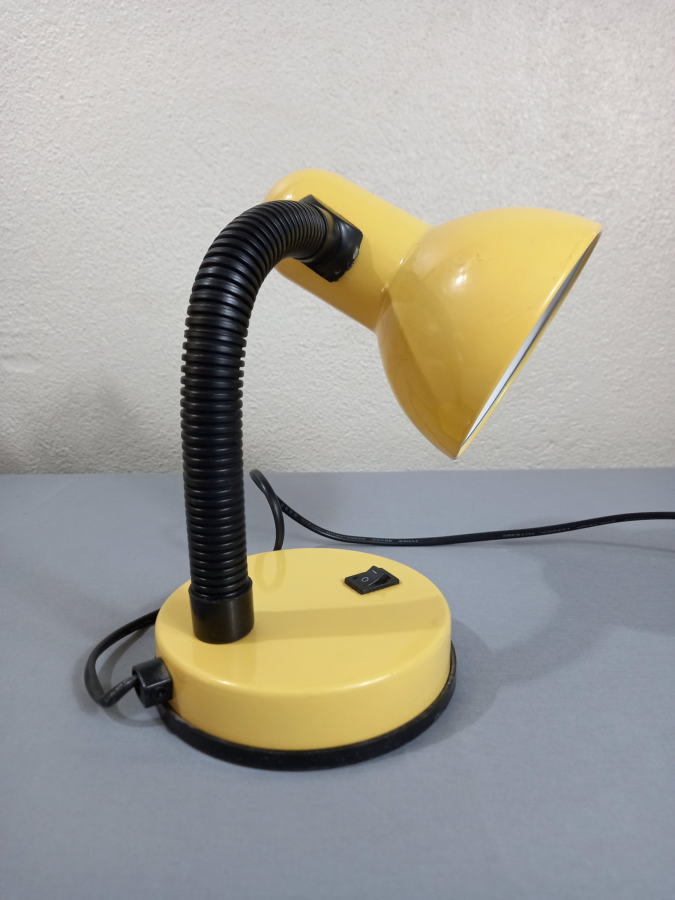 Canary Yellow Retro Desk Lamp Yellow Light Flexible Etsy