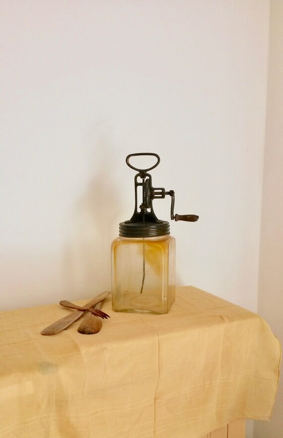 Er Churn Antique Dairy Wabi Sabi Kitchen Vintage Farm Machinery French Country Decor